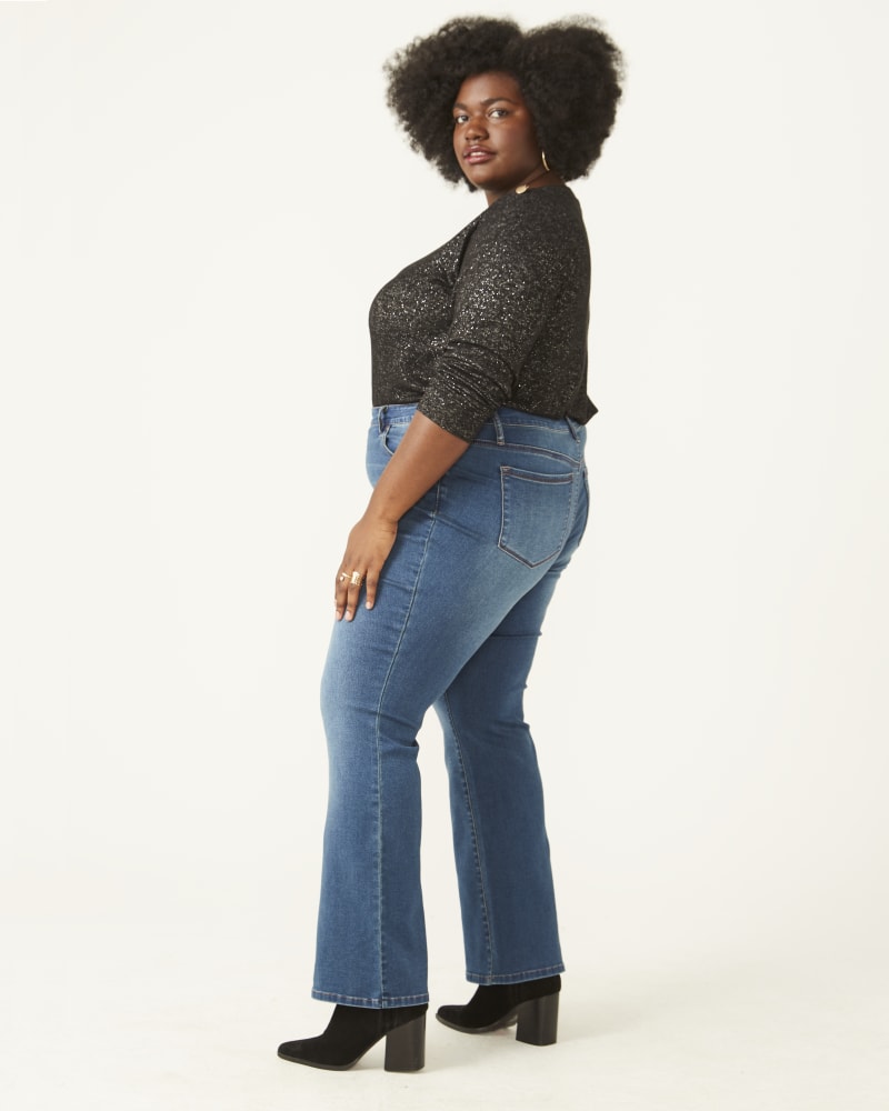 Plus size slim boot jeans outlet